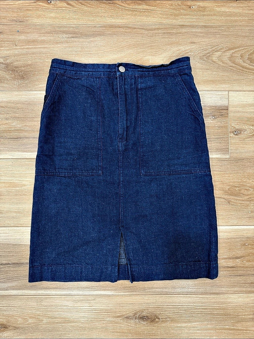 Acne Studios Blå Konst Knee Length denim skirt
